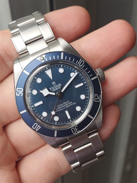 tudor 7960|tudor black bay blue dial.